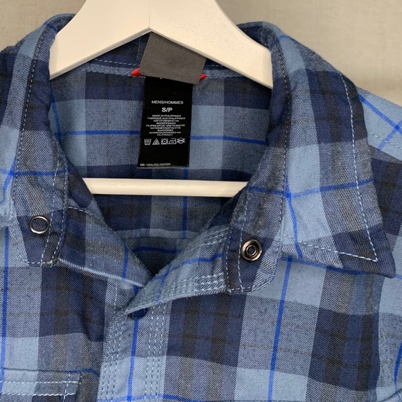 THE NORTH FACE Blue Plaid Button Down - Picture 6 of 7